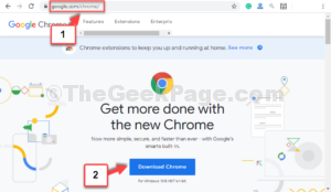 Browser type Chrome address Enter Download 1