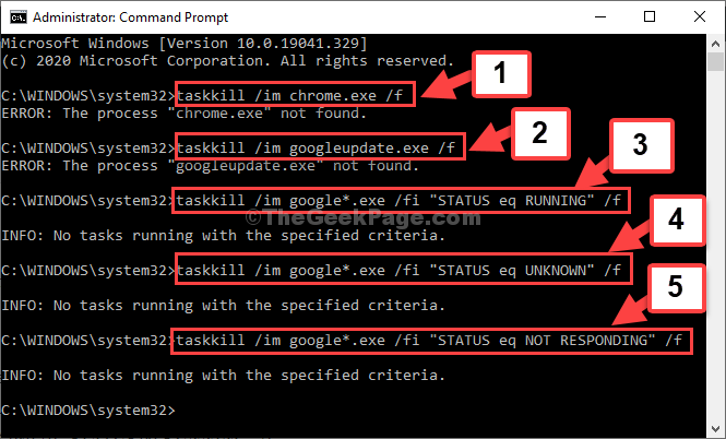 Command Prompt Admin Mode Run Command One By One Enter Each Time