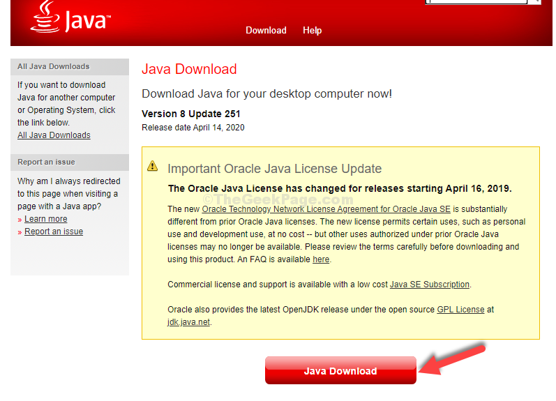 running java jar file jdk