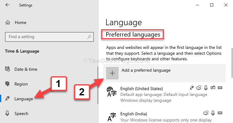 Languages Preferred Languages Add A Preferred Language