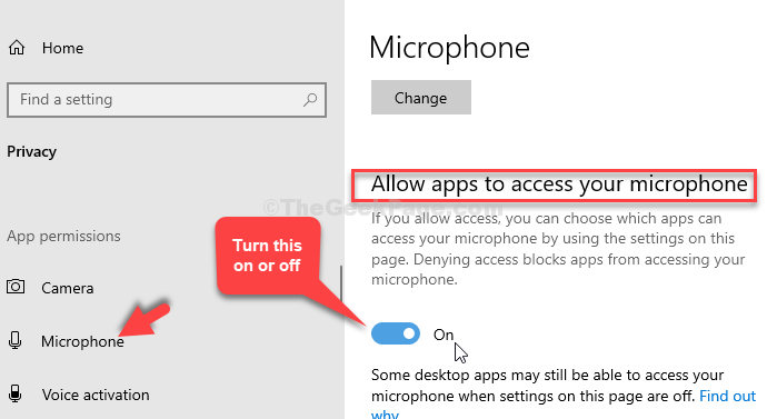 Microphone Allow Apps To Access Your Microphone Turn It On Or Off