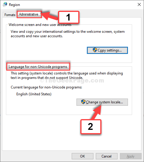 Region Administrative Tab Language For Non Unicode Programs Change System Locale