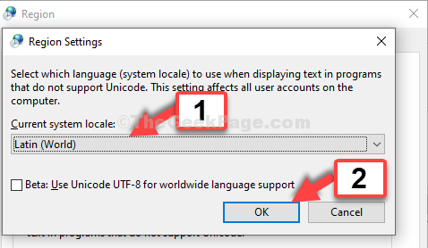 Region Settings Set Preferred Language Ok