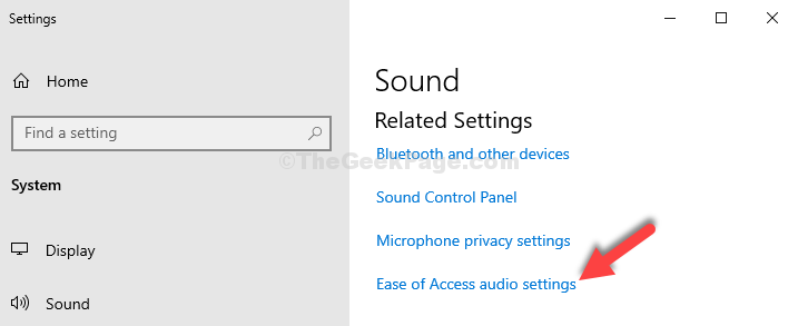 Settings Right Side Related Settings Ease Of Access Audio Settings