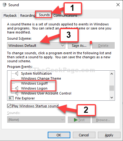 How To Enable Logoff And Logon Sounds in Window 11/10