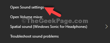 Taskbar Speaker Icon Right Click Open Sound Settings
