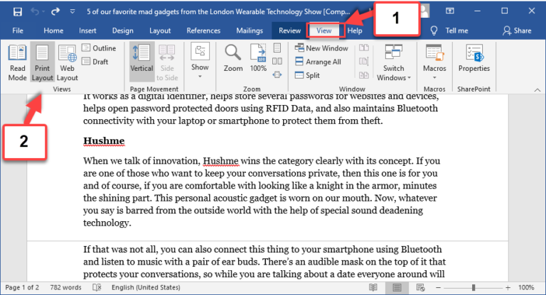 Solved: Header And Footer Areas Missing In Word Document