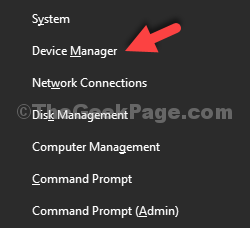 Win + X Device Manager