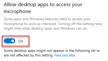 Allow Desktop Apps To Access On Min Min