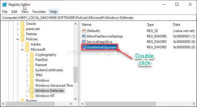 Disable Double Click