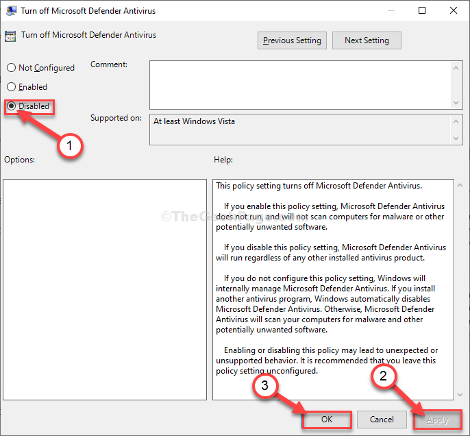 windows defender stopped working