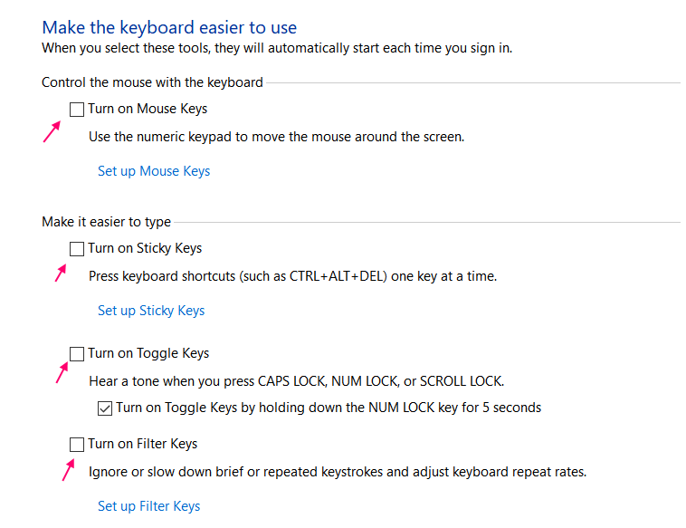 laptop keyboard makes clicking sound and wont type