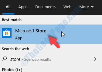 Desktop Start Search Store Microsoft Store Left Click