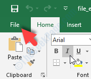 Excel Sheet File Tab