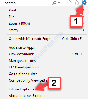 Internet Explorer Settings Internet Options