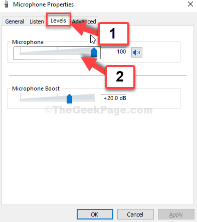 microphone gain windows 10 gone