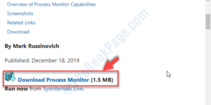Official Microsoft download page Download Process Monitor