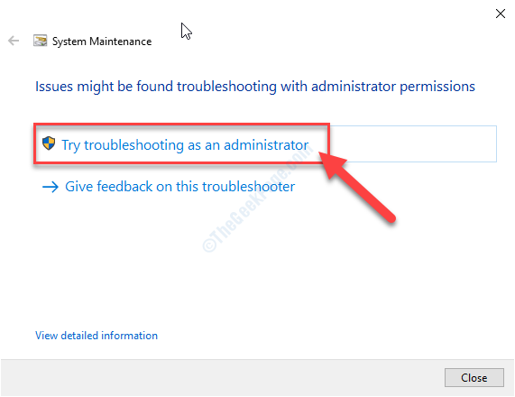 Try Troubleshooting