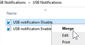 Usb Error Notifications