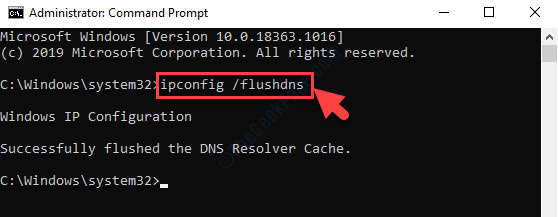 Command Prompt Admin Mode Run Command To Flush Dns