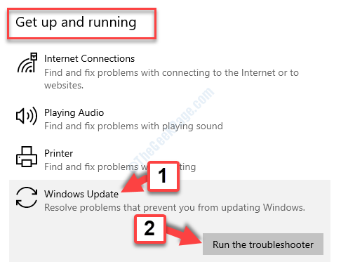 Get Up And Running Windows Update Run The Troubleshooter
