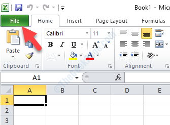 Open Excel File Tab
