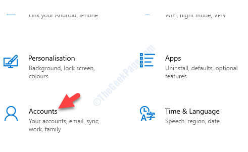 Settings Accounts