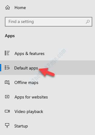 Settings Apps Default Apps