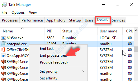 Task Manager Find Program To Be Killed Right Click End Process Tree