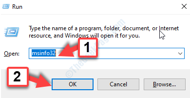 Win + R Run Command Msinfo32 Ok