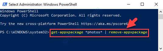 Windows Powershell (admin) Execute Command Enter