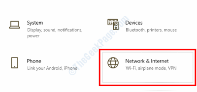 Network Internet Settings