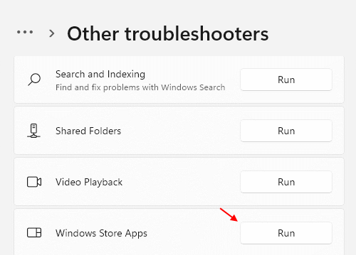 Windows Store Apps Troubleshooter Min