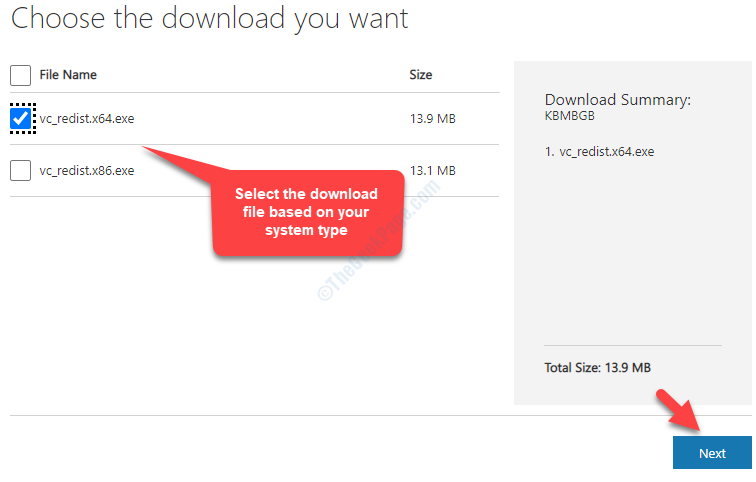 Download File Based On System Type Next