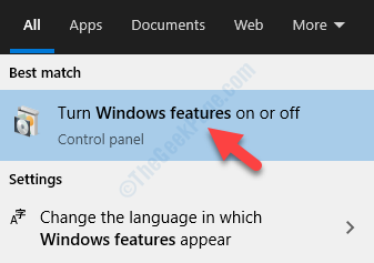 Result Turn Windows Features On Or Off Windows Features