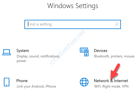 Settings Network & Internet