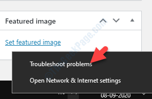 Taskbar Network Icon Right Click Troubleshoot Problems