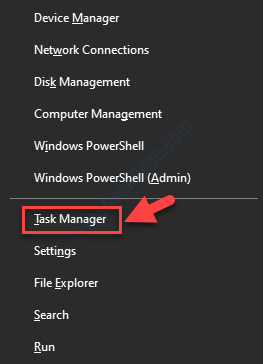 Win + X Task Manager