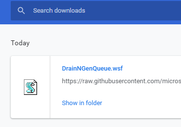 Drainngenqueue Wsf