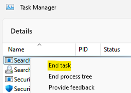 End Search Task Manager Min