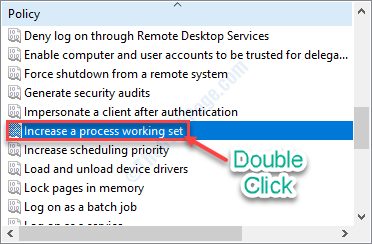 Increase A Process Working Set
