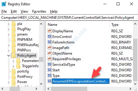 New Dword Value Rename Assumeudpencapsulationcontextonsendrule