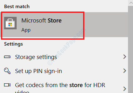 Start Microsoft Store