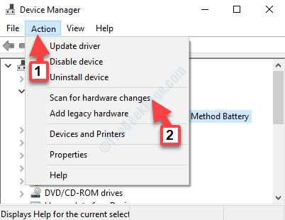 Device Manager Action Scan For Hardware Changes