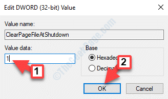 Edit Dword (32 Bit) Value Value Data Ok