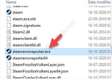 File Explorer C Drive Program Files (x86) Steam Steamreporter.exe