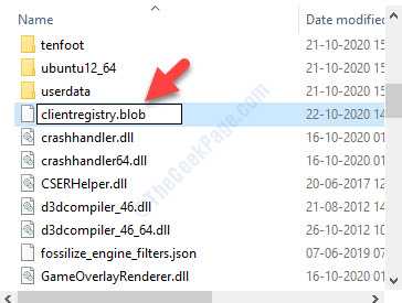 File Explorer C Drive Program Files (x86) Steam Clientregistryold.blob