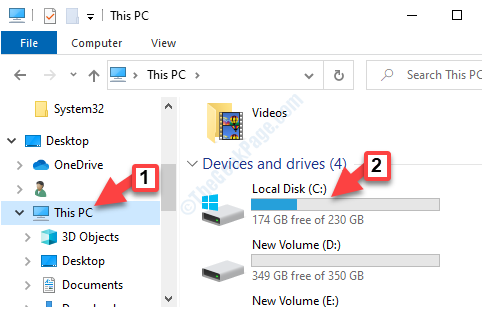 File Explorer This Pc C Drive