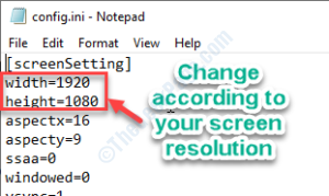 change according to your screen