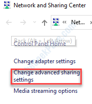 Change Advanced Sharing Settings